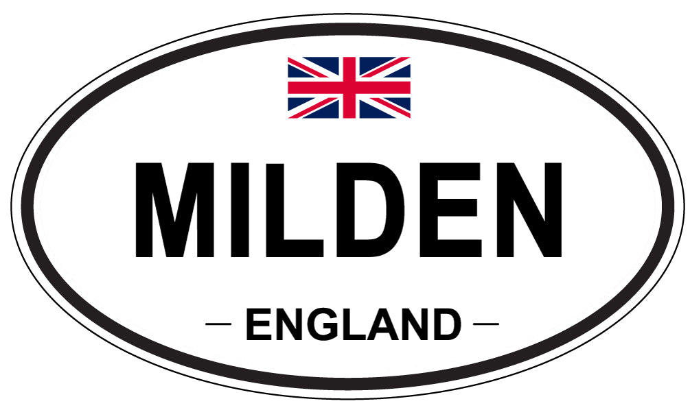 MILDEN, England - Oval Magnet