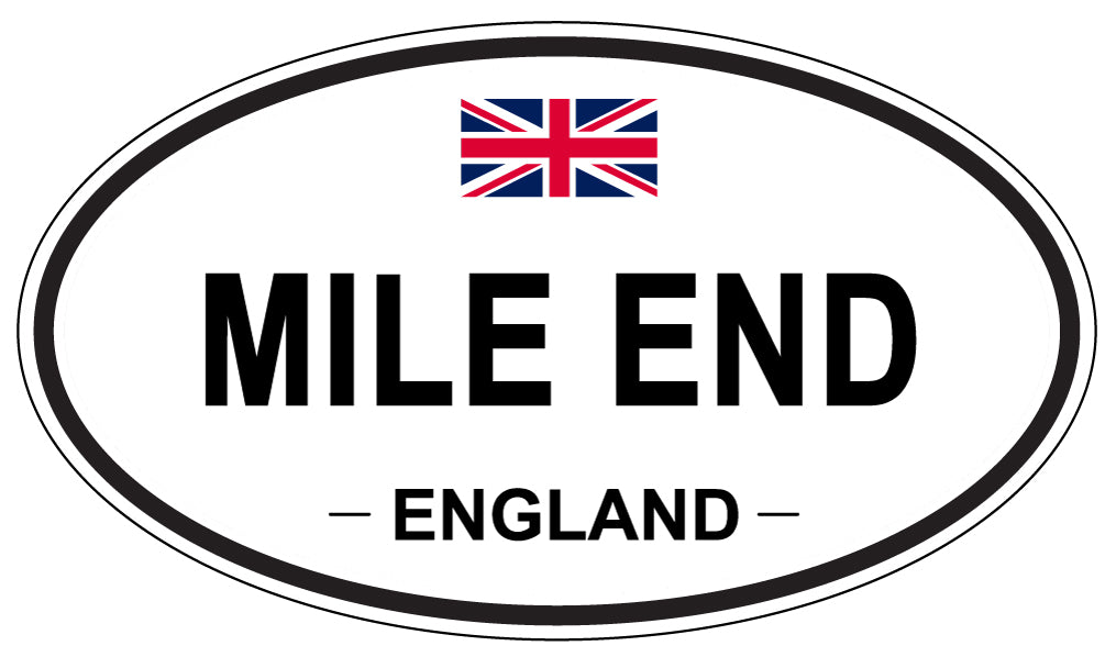 MILE END, England - Oval Magnet