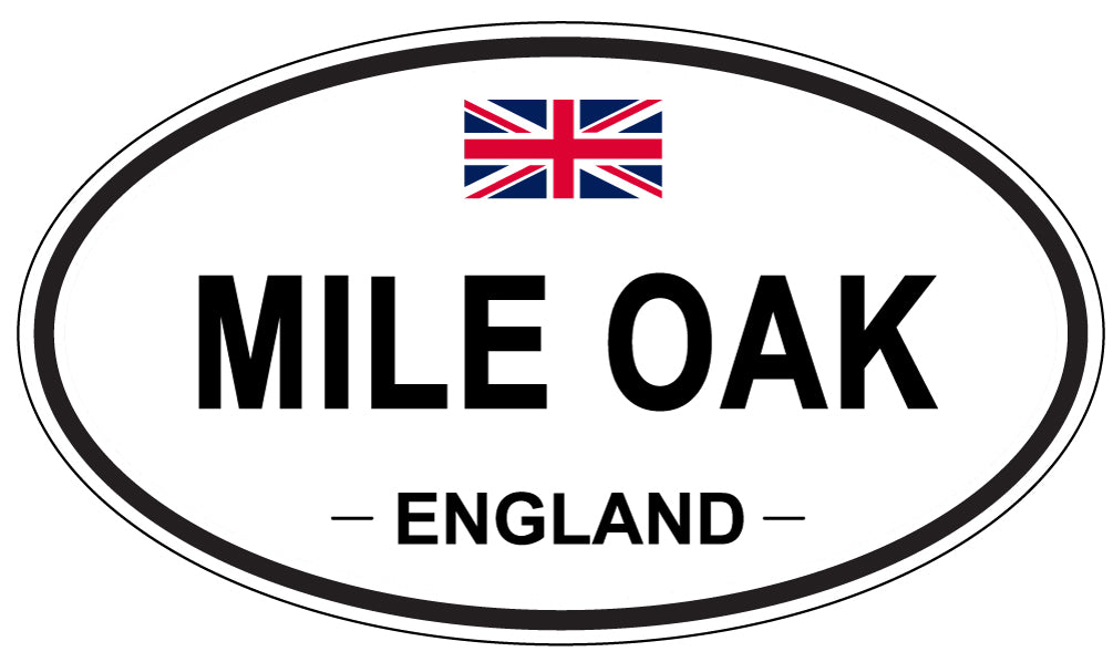 MILE OAK, England - Oval Magnet