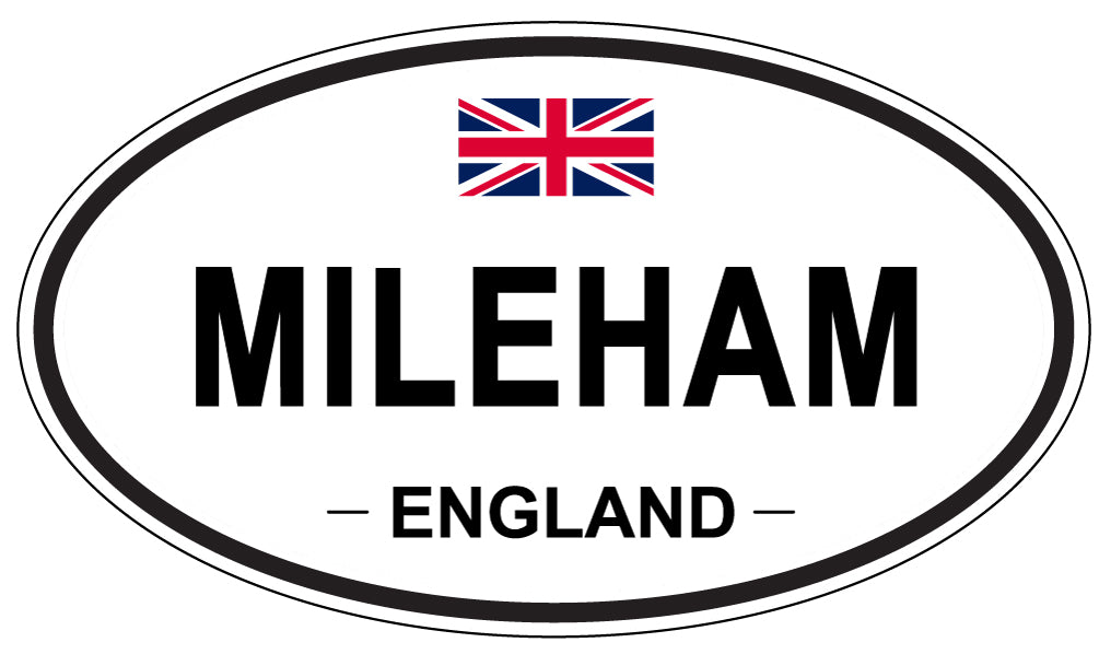 MILEHAM, ENGLAND - Oval Sticker