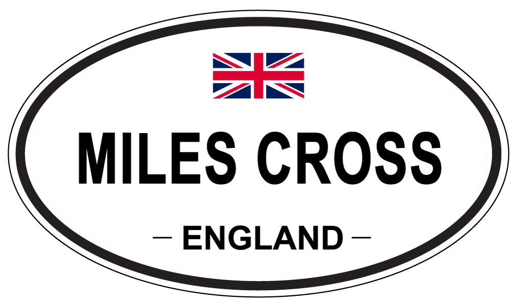 MILES CROSS, England - Oval Magnet