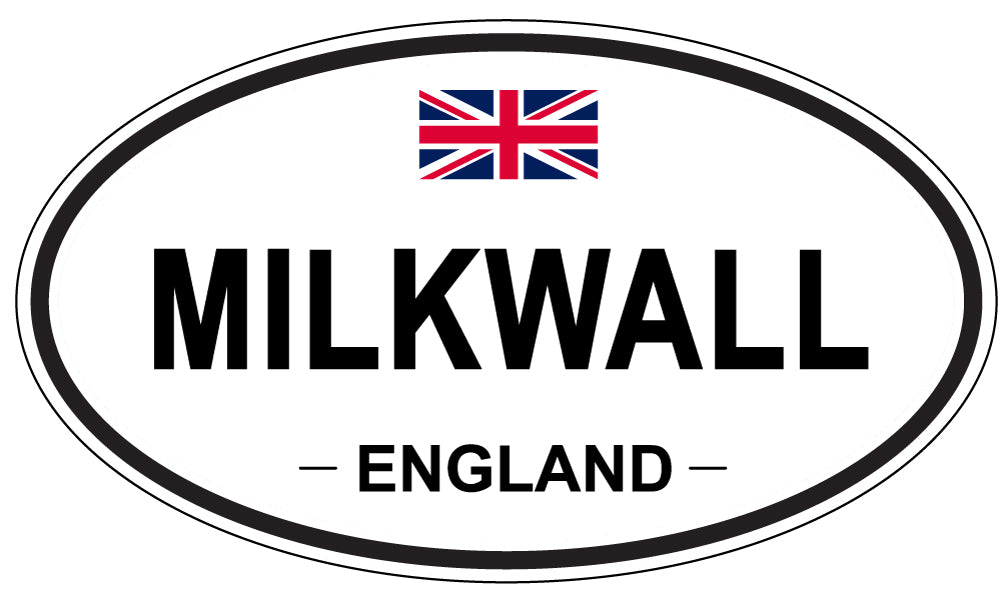 MILKWALL, England - Oval Magnet