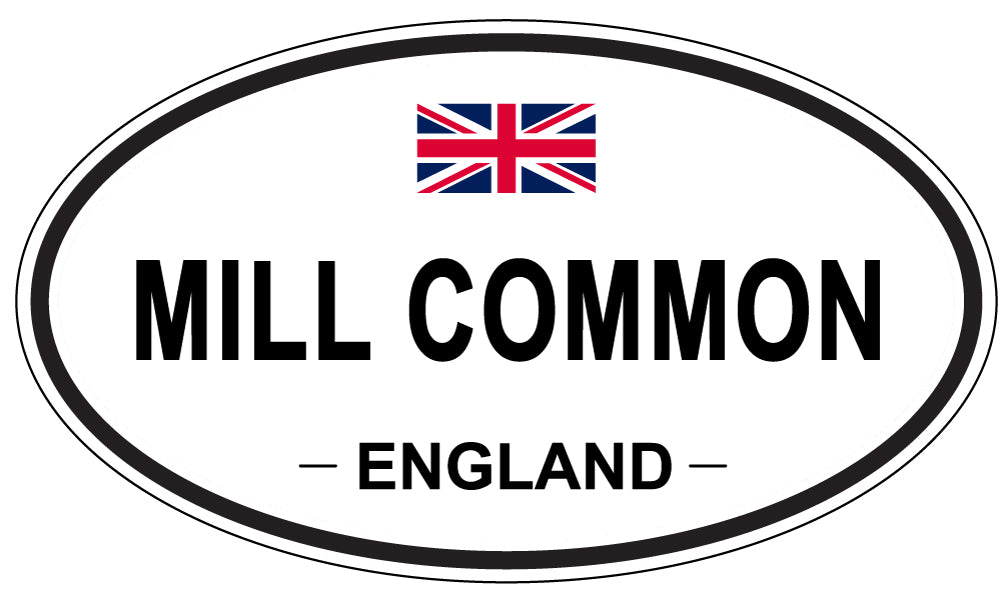 MILL COMMON, England - Oval Magnet