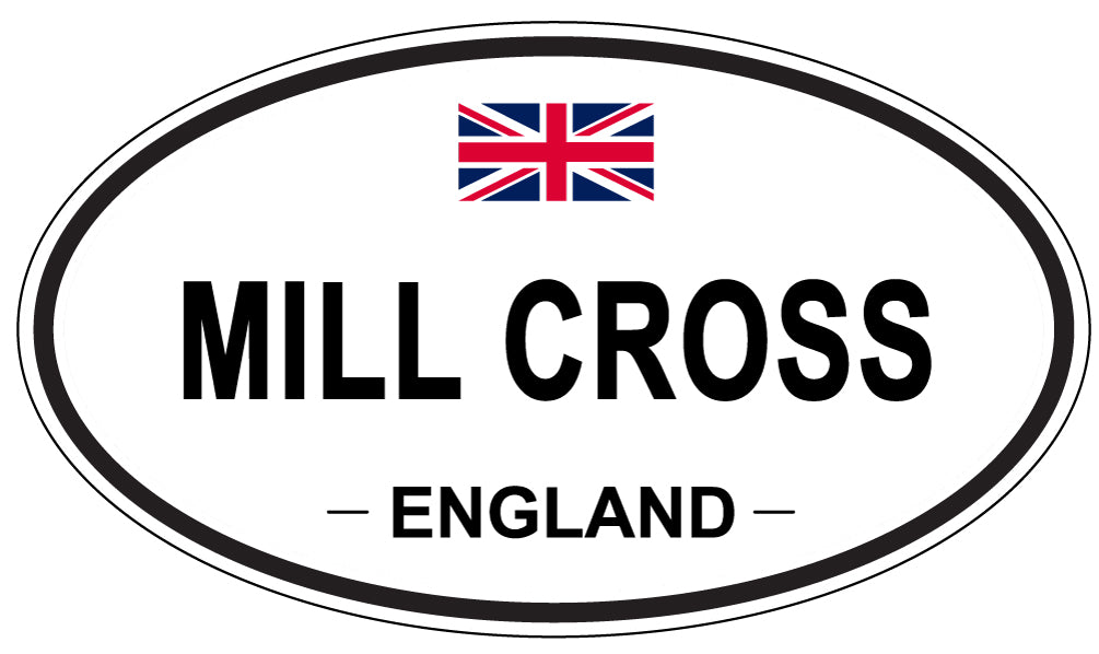 MILL CROSS, England - Oval Magnet