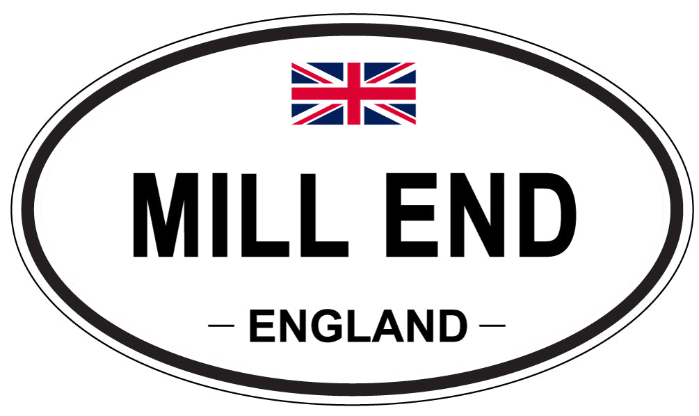 MILL END, England - Oval Magnet