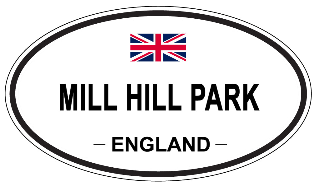 MILL HILL PARK, England - Oval Magnet