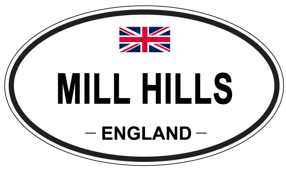 MILL HILLS, England - Oval Magnet