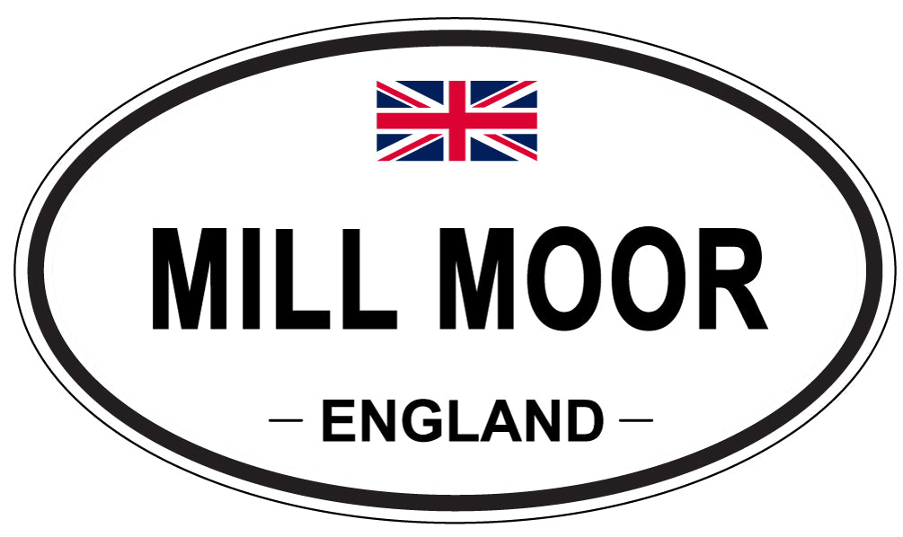 MILL MOOR, England - Oval Magnet