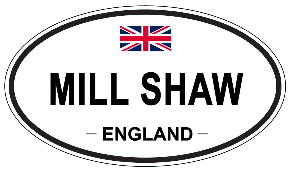 MILL SHAW, England - Oval Magnet