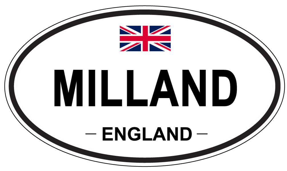 MILLAND, England - Oval Magnet