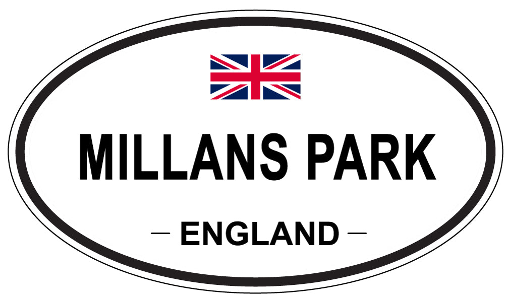 MILLANS PARK, ENGLAND - Oval Sticker