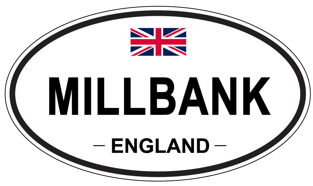MILLBANK, ENGLAND - Oval Sticker