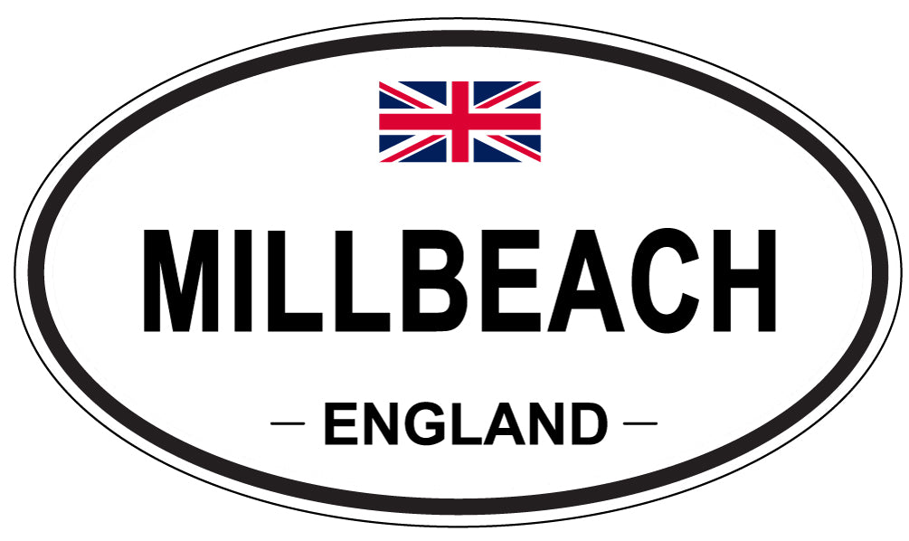 MILLBEACH, ENGLAND - Oval Sticker