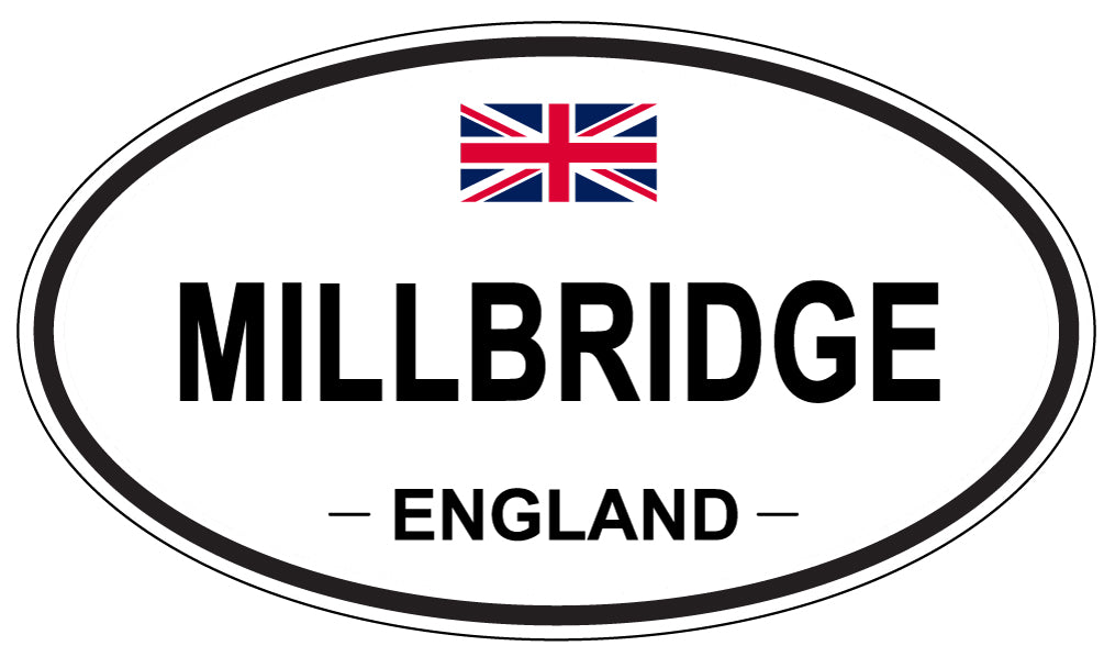MILLBRIDGE, ENGLAND - Oval Sticker