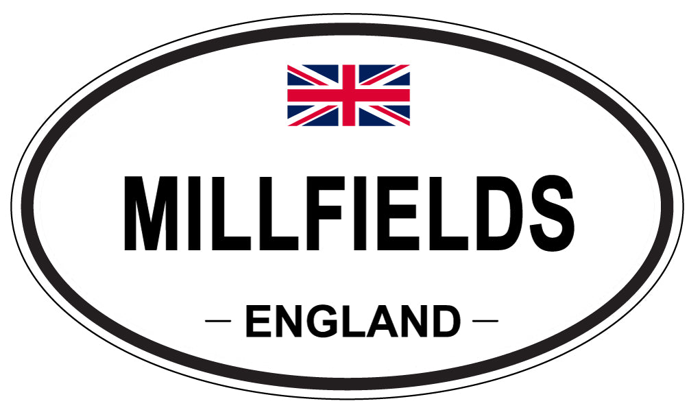 MILLFIELDS, ENGLAND - Oval Sticker