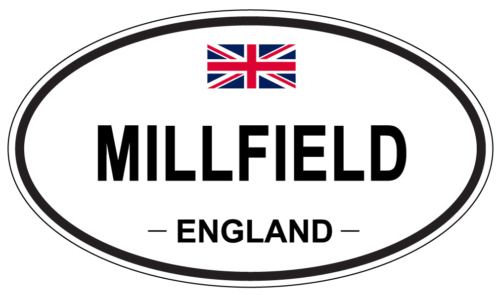 MILLFIELD, England - Oval Magnet