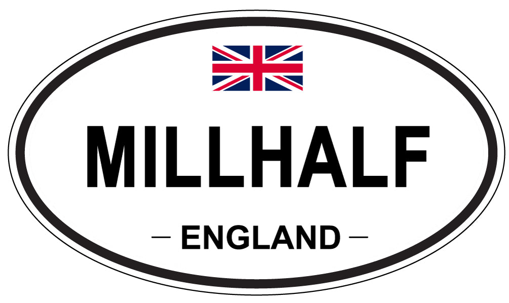 MILLHALF, England - Oval Magnet