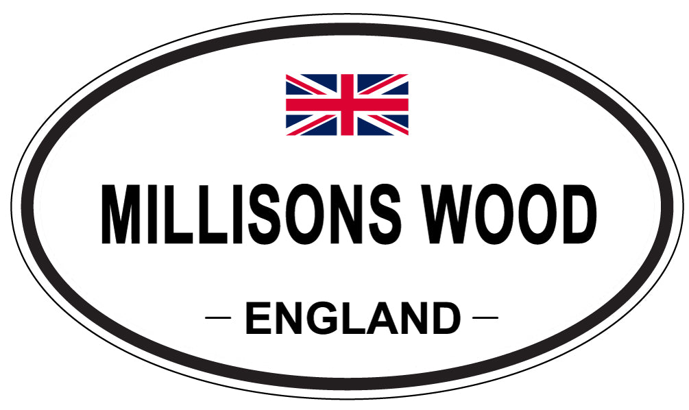 MILLISONS WOOD, England - Oval Magnet