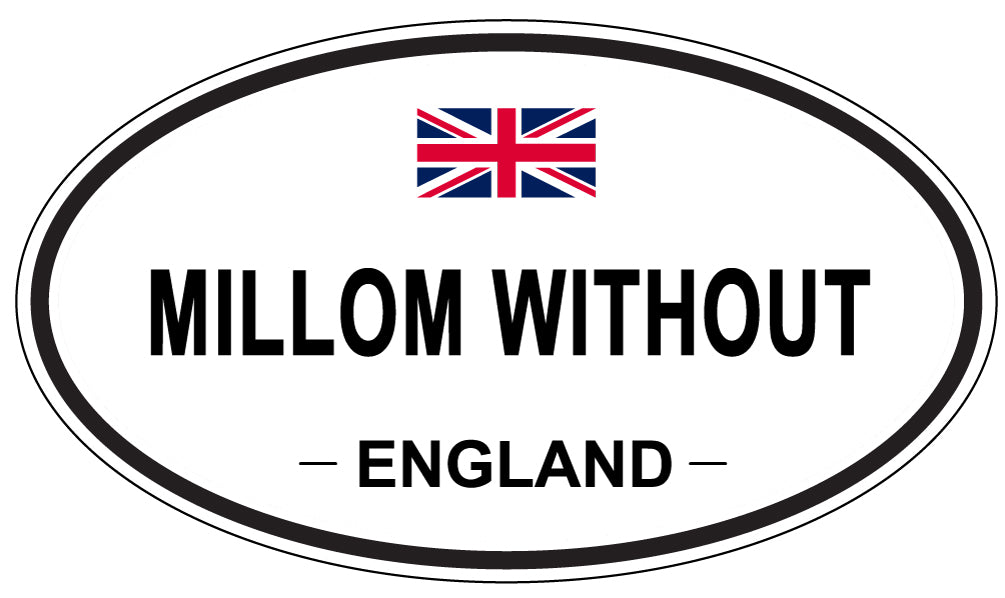 MILLOM WITHOUT, ENGLAND - Oval Sticker