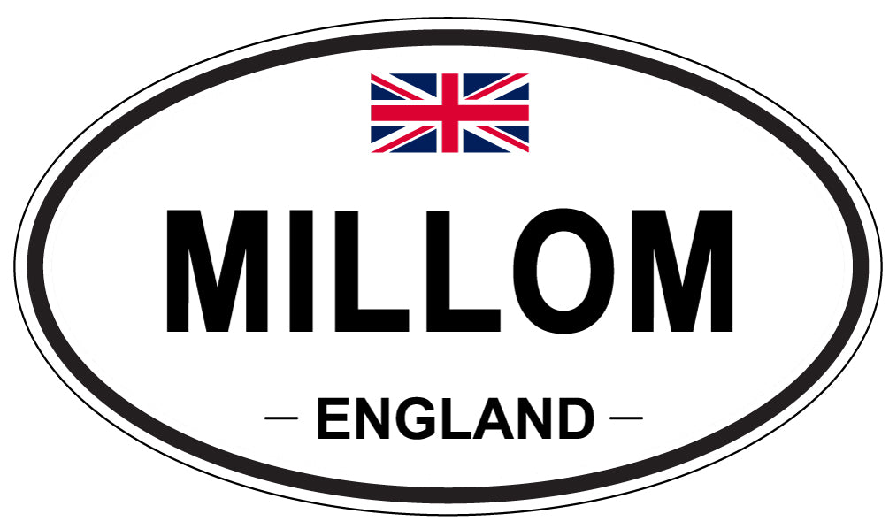 MILLOM, England - Oval Magnet