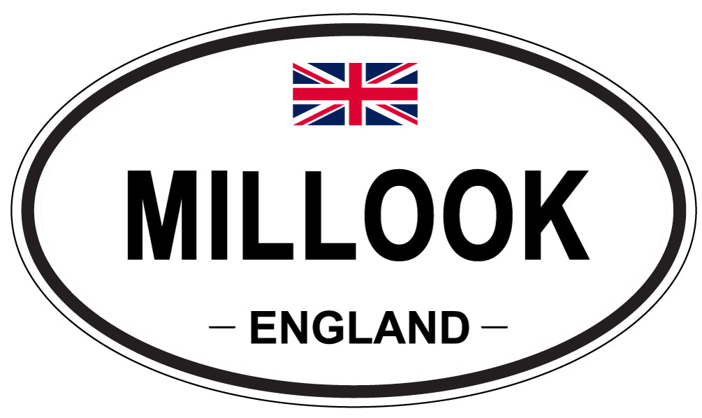 MILLOOK, ENGLAND - Oval Sticker