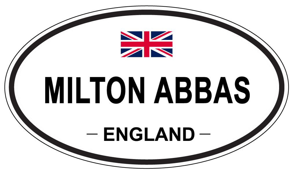 MILTON ABBAS, ENGLAND - Oval Sticker