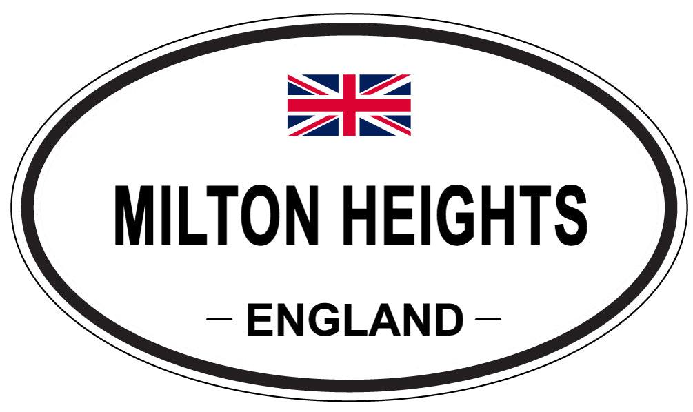 MILTON HEIGHTS, England - Oval Magnet