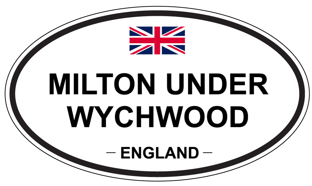 MILTON UNDER WYCHWOOD, ENGLAND - Oval Sticker
