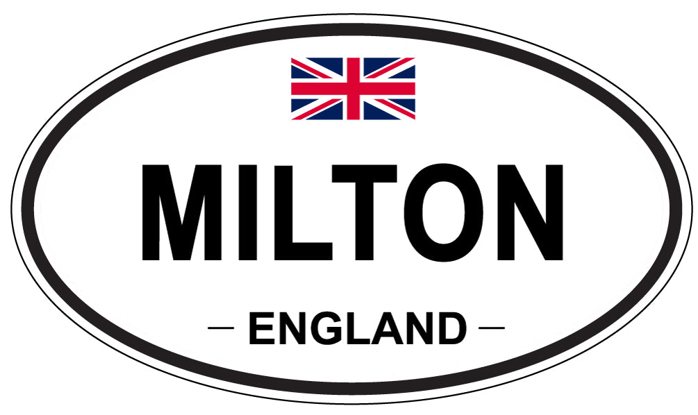 MILTON, England - Oval Magnet