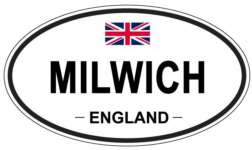 MILWICH, ENGLAND - Oval Sticker