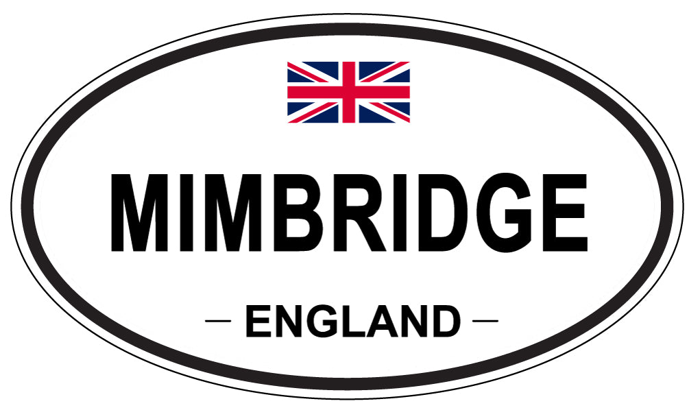 MIMBRIDGE, ENGLAND - Oval Sticker