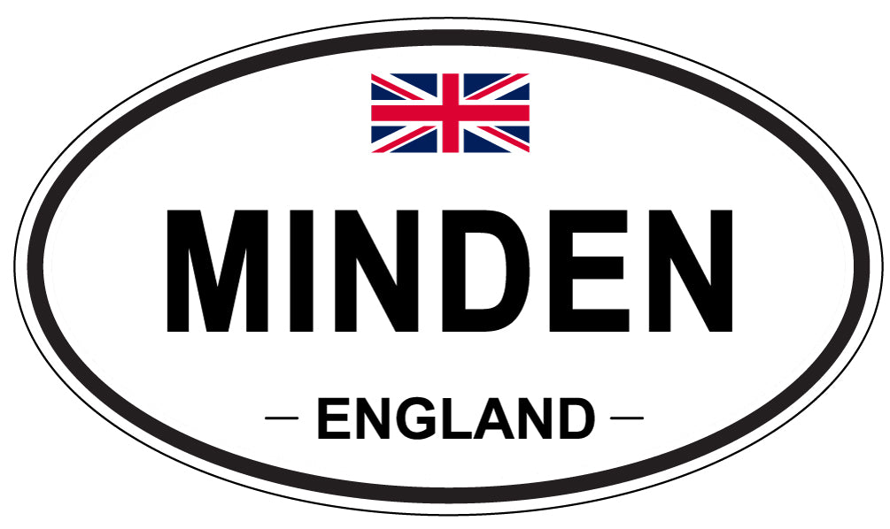 MINDEN, England - Oval Magnet