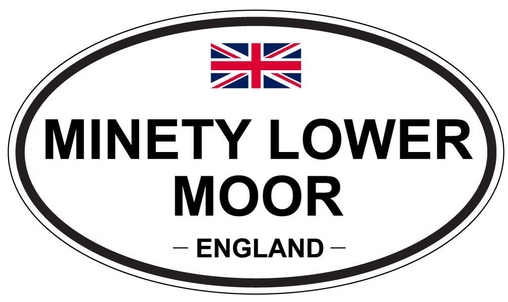 MINETY LOWER MOOR, ENGLAND - Oval Sticker