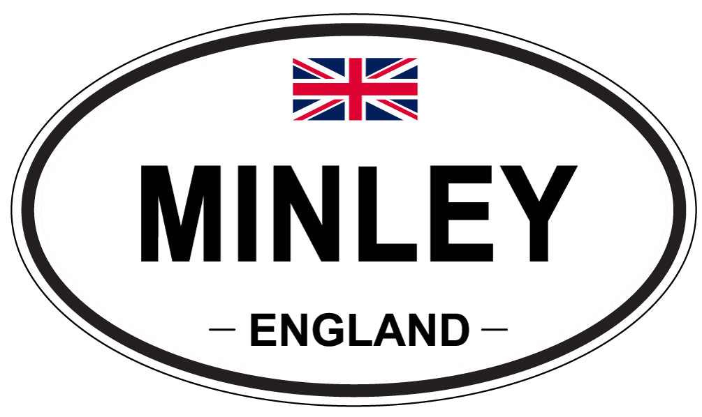 MINLEY, England - Oval Magnet