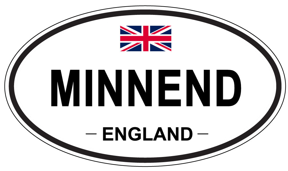 MINNEND, ENGLAND - Oval Sticker