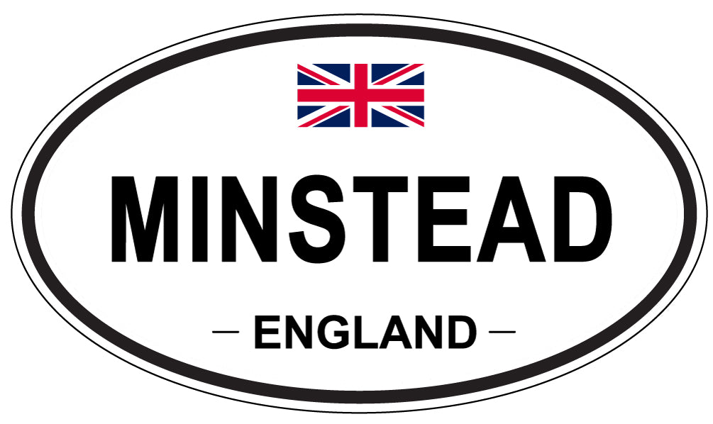 MINSTEAD, ENGLAND - Oval Sticker