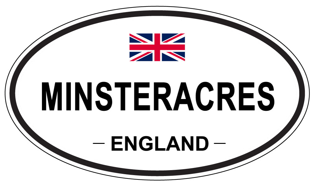 MINSTERACRES, England - Oval Magnet