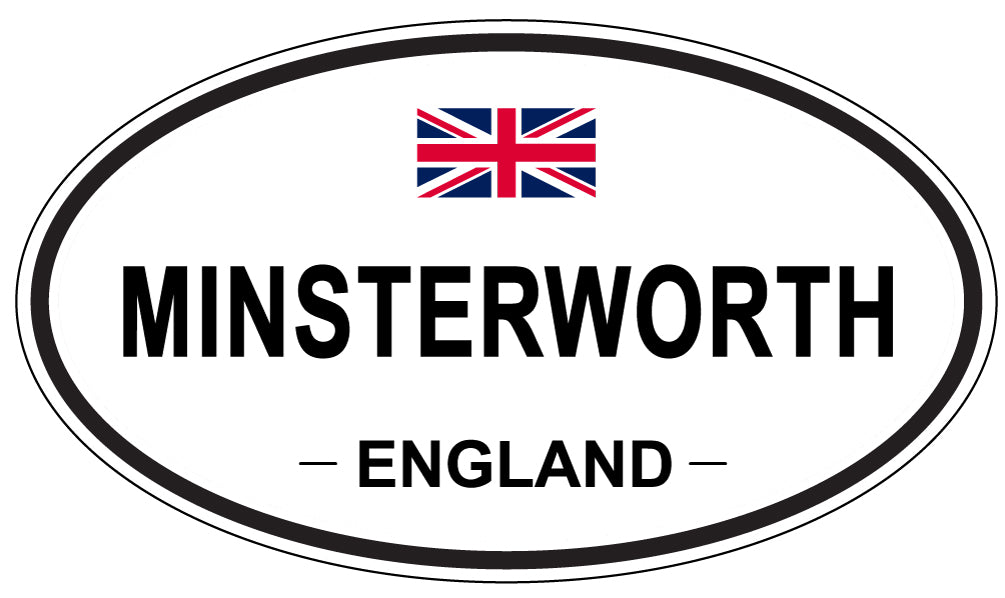 MINSTERWORTH, England - Oval Magnet
