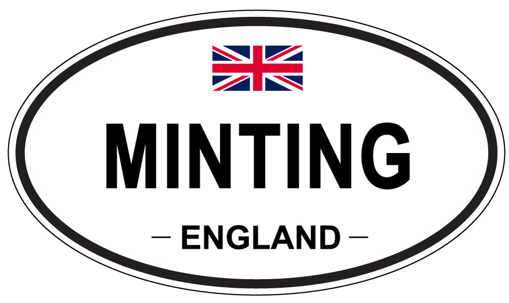 MINTING, England - Oval Magnet