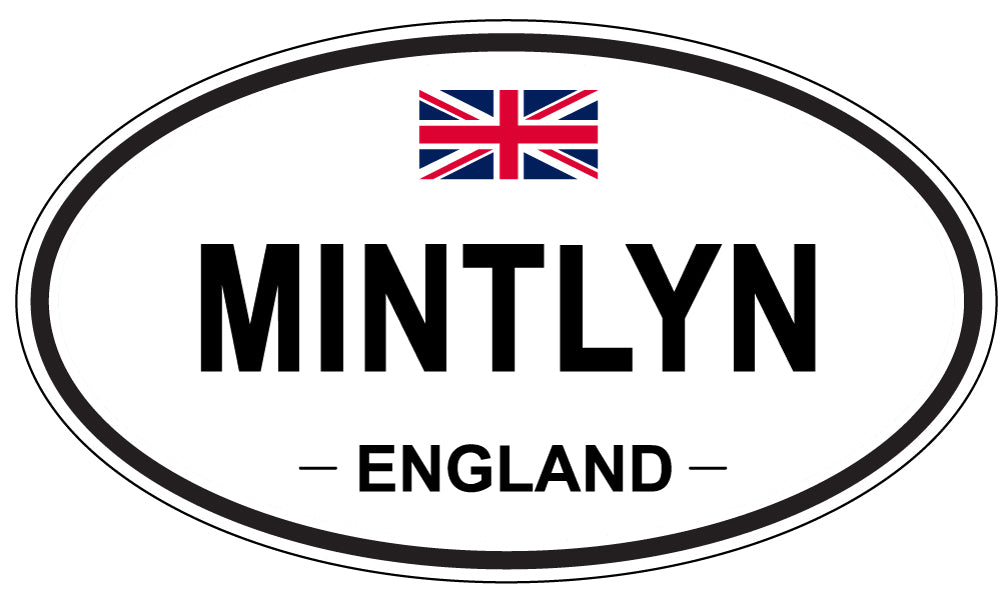 MINTLYN, ENGLAND - Oval Sticker
