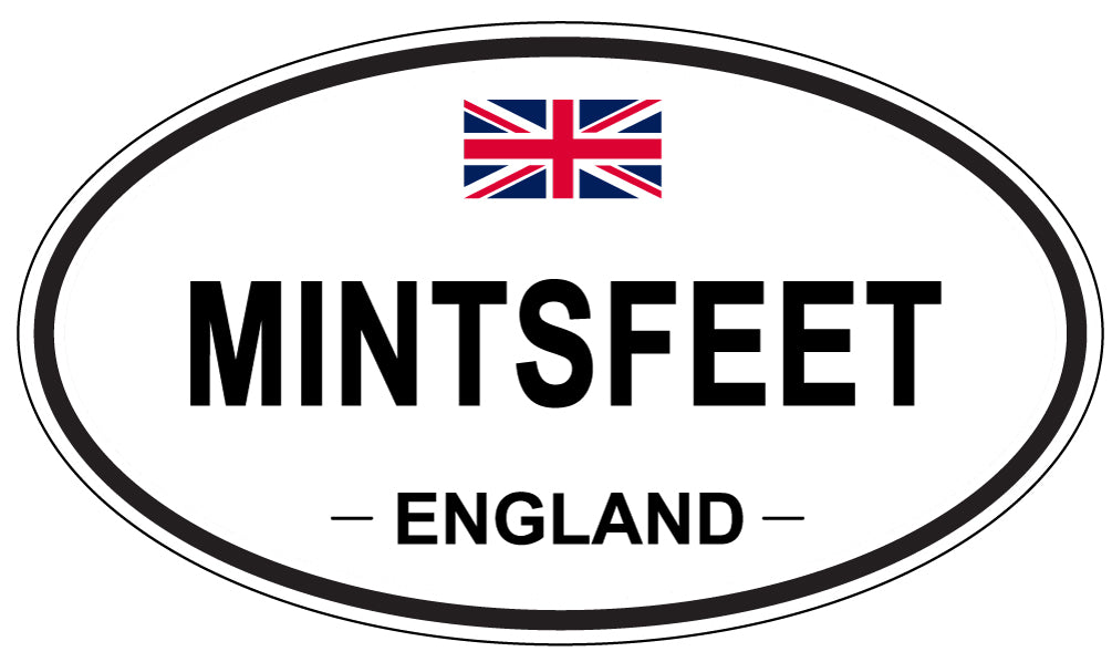 MINTSFEET, England - Oval Magnet