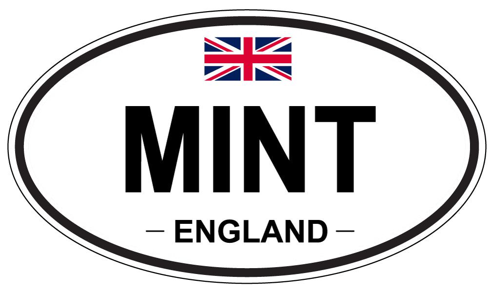 MINT, England - Oval Magnet