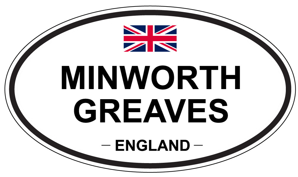 MINWORTH GREAVES, ENGLAND - Oval Sticker