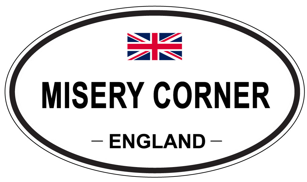 MISERY CORNER, England - Oval Magnet