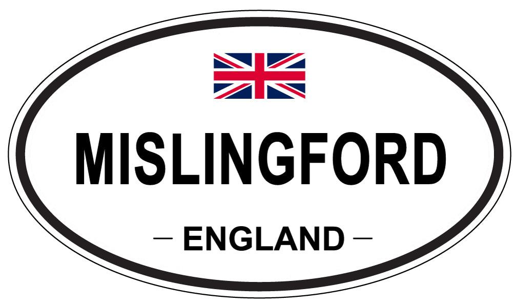 MISLINGFORD, ENGLAND - Oval Sticker