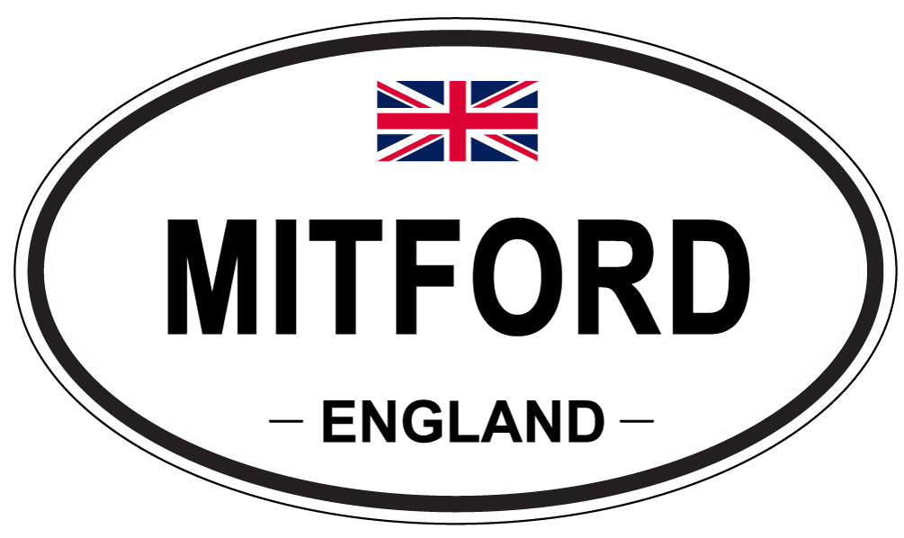 MITFORD, ENGLAND - Oval Sticker
