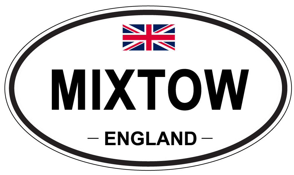 MIXTOW, ENGLAND - Oval Sticker