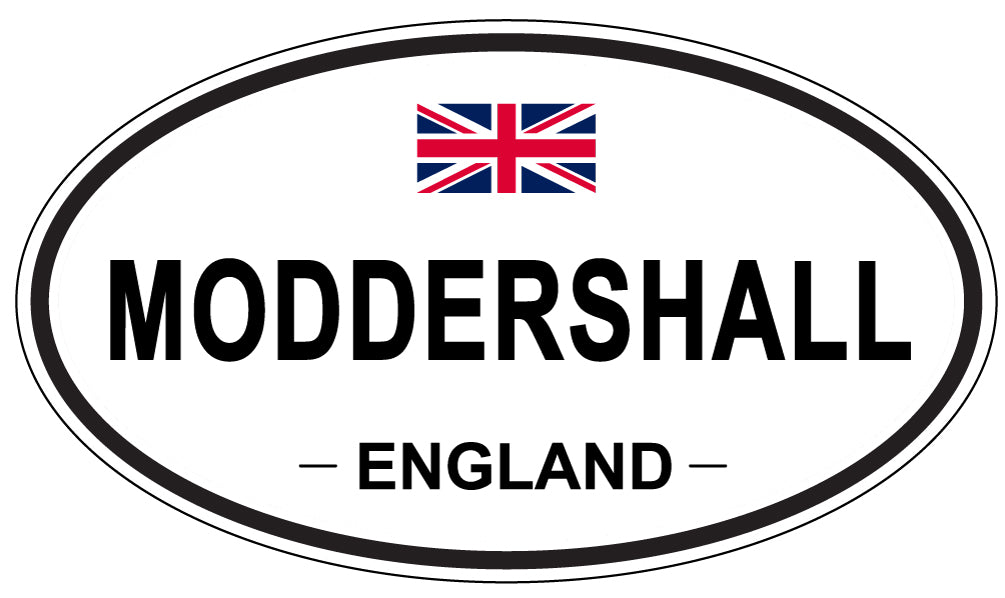 MODDERSHALL, ENGLAND - Oval Sticker