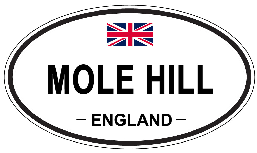MOLE HILL, ENGLAND - Oval Sticker