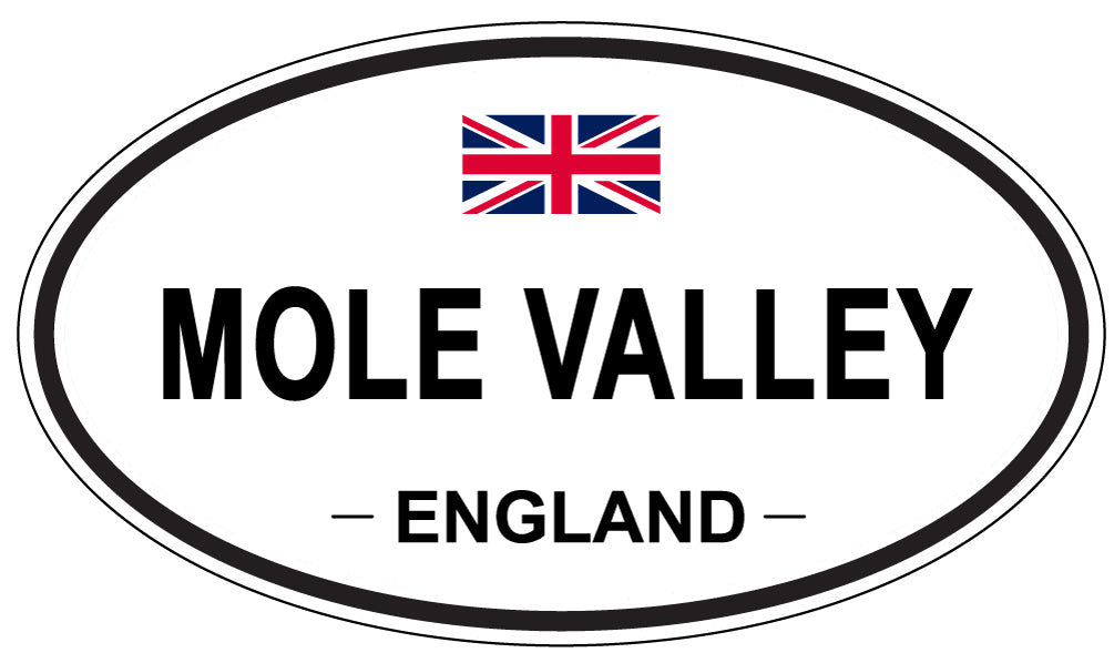 MOLE VALLEY, England - Oval Magnet